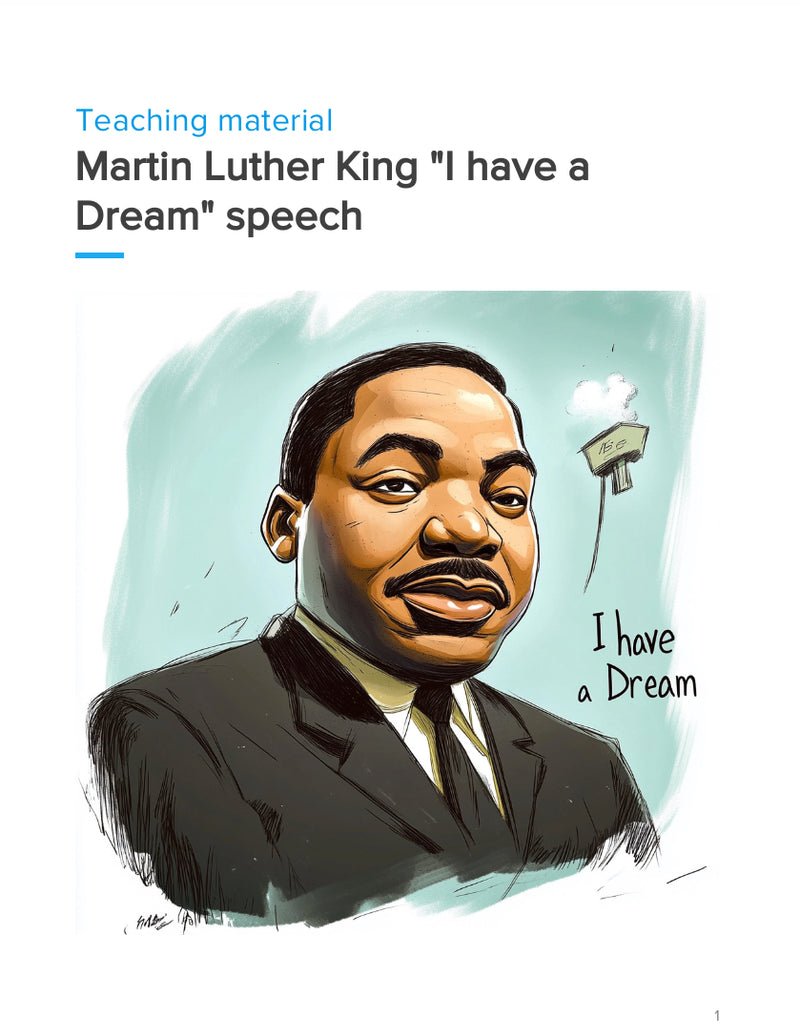 Martin Luther King’s “I Have a Dream” Speech – WORKBOOK on Rhetoric, Equality & Justice | GRADE 5–9