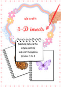 3D Insects Art Project – Printable Worksheet & Classroom Guide