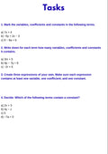 Algebra Basics – Understanding and Simplifying Algebraic Expressions | Math Resource | GRADE 5–9