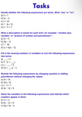 Algebra Basics – WARM-UP EXERCISES for Algebraic Thinking | GRADE 5–9