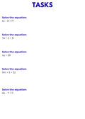 Algebra – Equations and Inequalities | Foundations Workbook for Problem Solving | GRADE 5–9