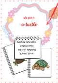 We Paint a Turtle – Printable Art Activity for Grades K–4
