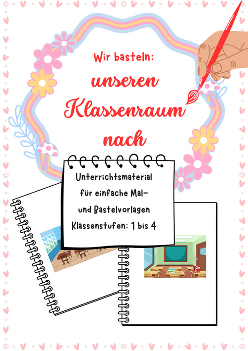 Klassenraum basteln – Bastelvorlage und Anleitung für Klasse 1-4