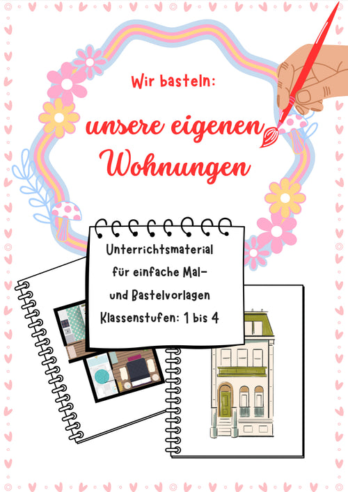 Wir basteln Wohnungen – Kreative Bastelvorlage & Anleitung Klasse 1-4