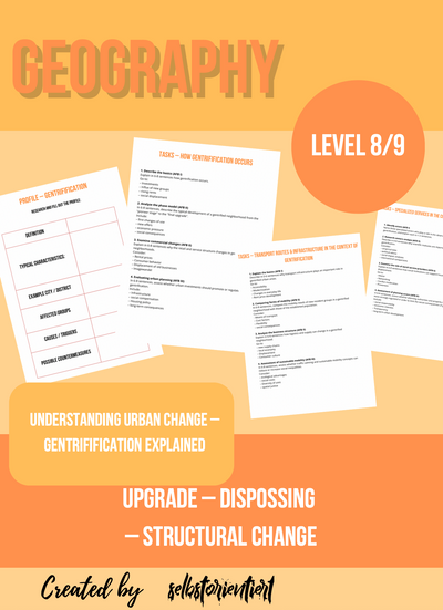 Gentrification – Urban Change, Renewal and Displacement (Grades 8–9)
