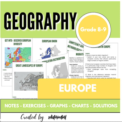 Discover Europe in Geography: Maps, Diagrams & More