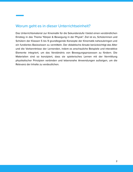Kinematik – Körper & Bewegung in Physik einfach erklärt – Physikunterricht SEK I