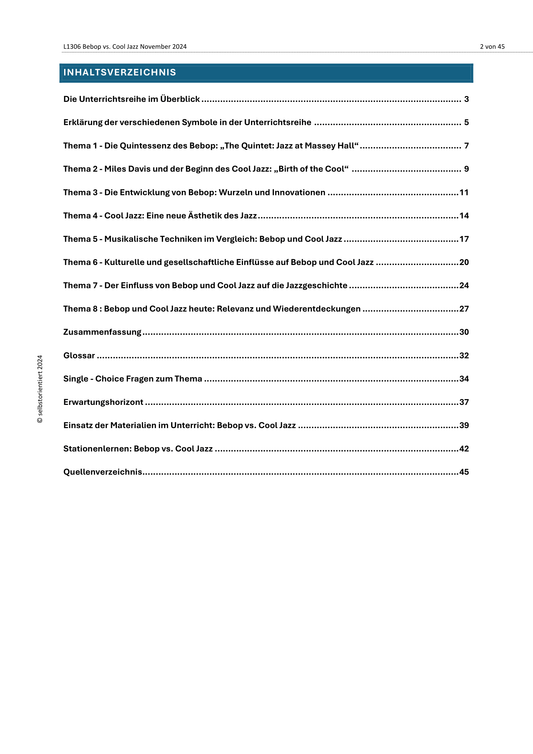 Bepop vs. Cool Jazz - "Birth of the Cool" und "The Quintet: Jazz at Massey Hall"