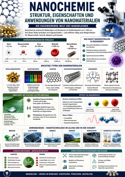 Nanochemie – Struktur, Eigenschaften und Anwendungen von Nanomaterialien