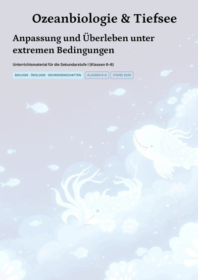 Ozeanbiologie & Tiefsee – Faszinierende Extremwelten entdecken (Kl. 6–8)