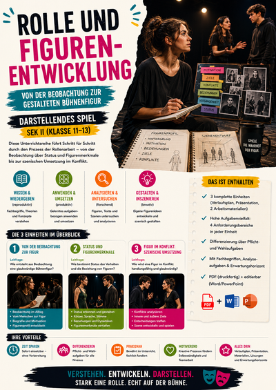 Rolle und Figurenentwicklung · Darstellendes Spiel Unterrichtsmaterial | Sek II (Klasse 11–13)