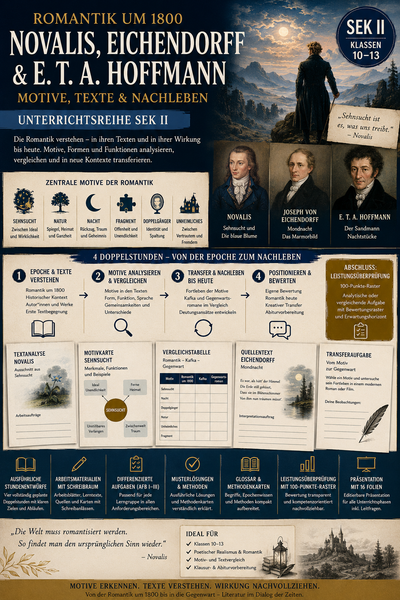 Literatur um 1800: Romantik und ihre Nachleben – Unterrichtsreihe Deutsch Sek II