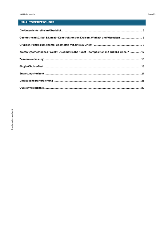 Geometrie mit Zirkel & Lineal – Konstruktionen für Klasse 7, 8 & 9