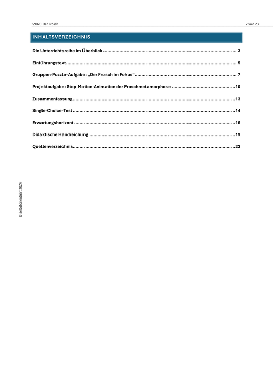 Frösche im Ökosystem – Biologieunterricht SEK I | Lebensräume & Kreisläufe