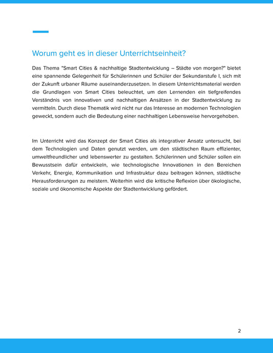 Smart Cities & nachhaltige Stadtentwicklung – Städte von morgen verstehen und gestalten