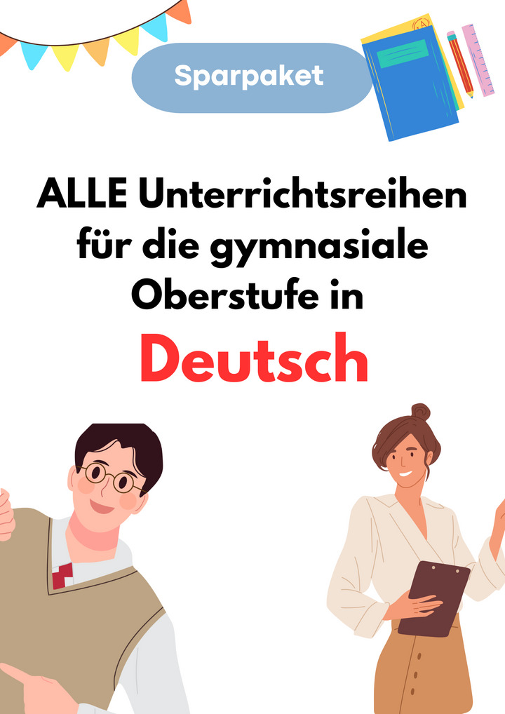 SPARPAKET XXL: Deutsch - ALLE Unterrichtsreihen & THEMEN für die gymnasiale Oberstufe in