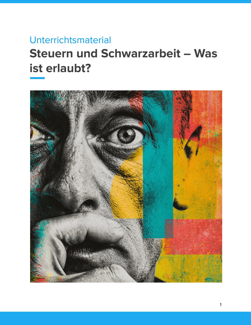 Steuern und Schwarzarbeit – Was ist erlaubt? | Unterrichtsmaterial Sek II