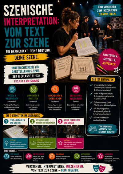 Szenische Interpretation: vom Text zur Szene · Darstellendes Spiel Unterrichtsmaterial | Sek II (Klasse 11–13)