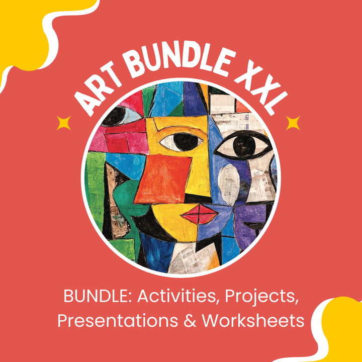 BUNDLE XXL: Complete Art Curriculum for Grades 5–9 – Workbook, Projects & Activities