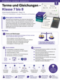 Mathematik Sek I – Bruchrechnung, Prozent & Terme – Terme und Gleichungen, Klasse 7 bis 8