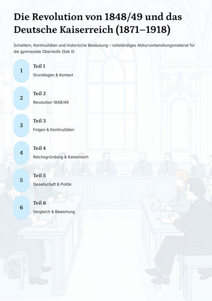 Revolution, Kaiserreich & Analyse für Geschichte-Abitur | Unterrichtsmaterial