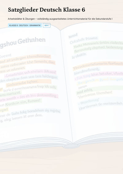 Satzglieder Klasse 6 komplett – Subjekt, Prädikat & Objekt sicher verstehen