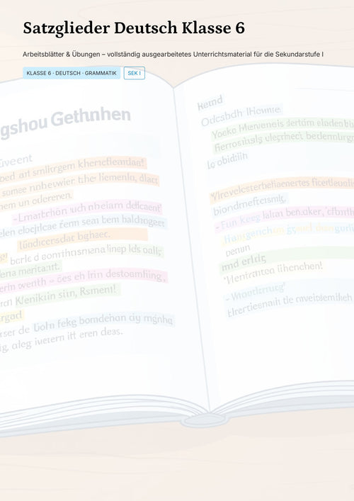 Satzglieder Klasse 6 komplett – Subjekt, Prädikat & Objekt sicher verstehen