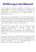 Gleichungen und Ungleichungen – Algebra SEK II