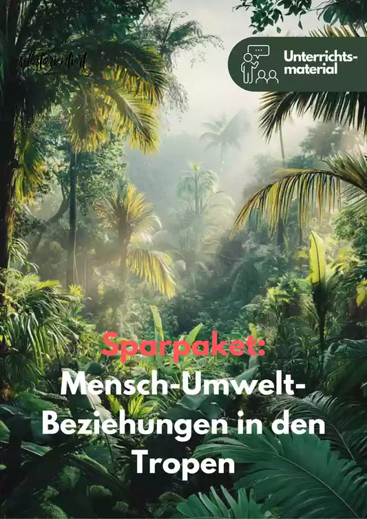 Mensch-Umwelt-Beziehungen in den Tropen – Geographie-Sparpaket mit Reihe, Präsentation & Lernheft