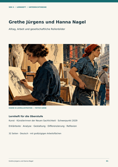 Grethe Jürgens und Hanna Nagel – Alltag, Arbeit und Rollenbilder | Unterrichtsreihe Kunst Sek II
