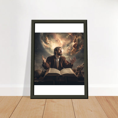 Poster mit Metallrahmen: Die Frage nach der Existenz Gottes