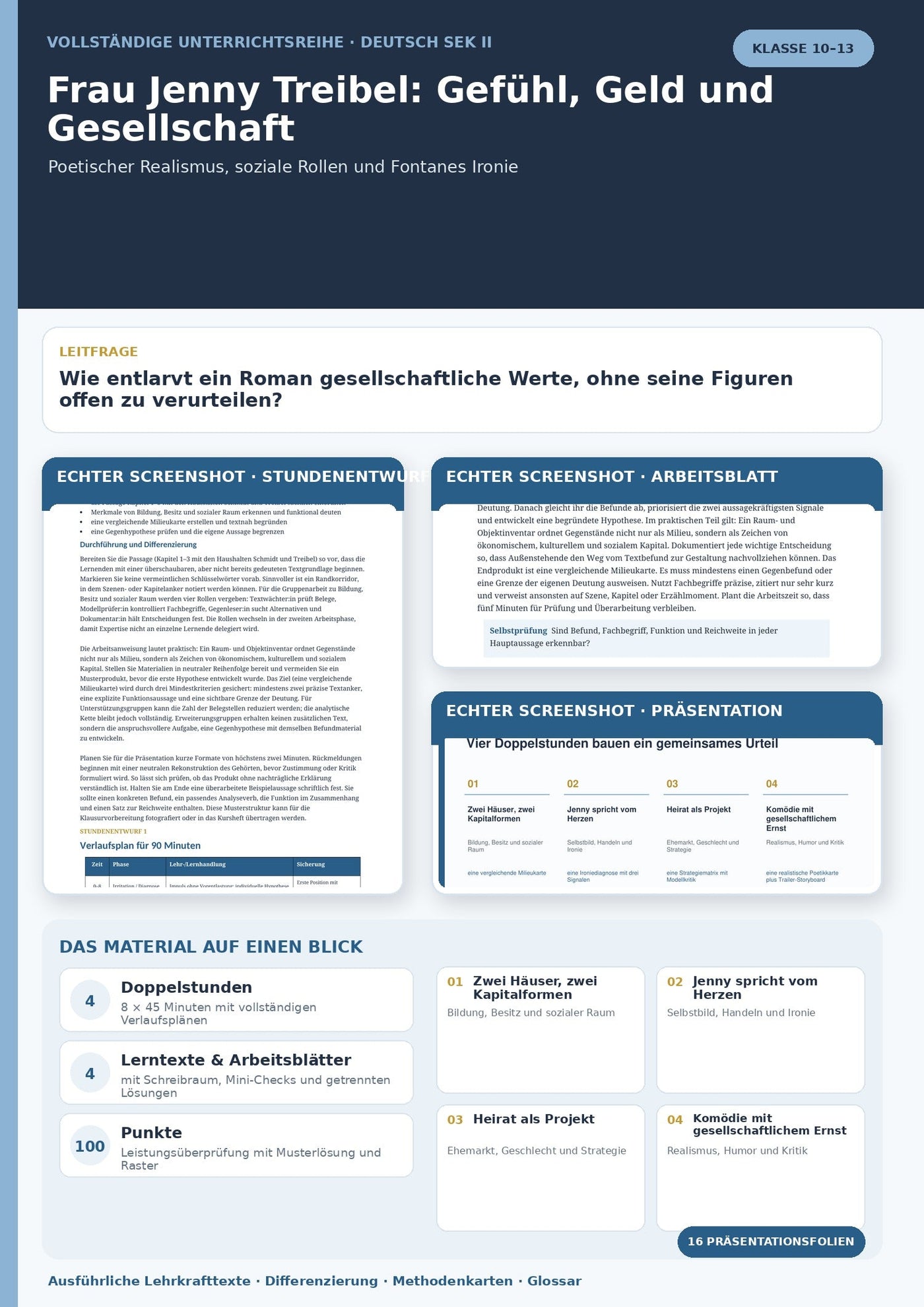 Ironie im Deutschunterricht an Fontane analysieren
