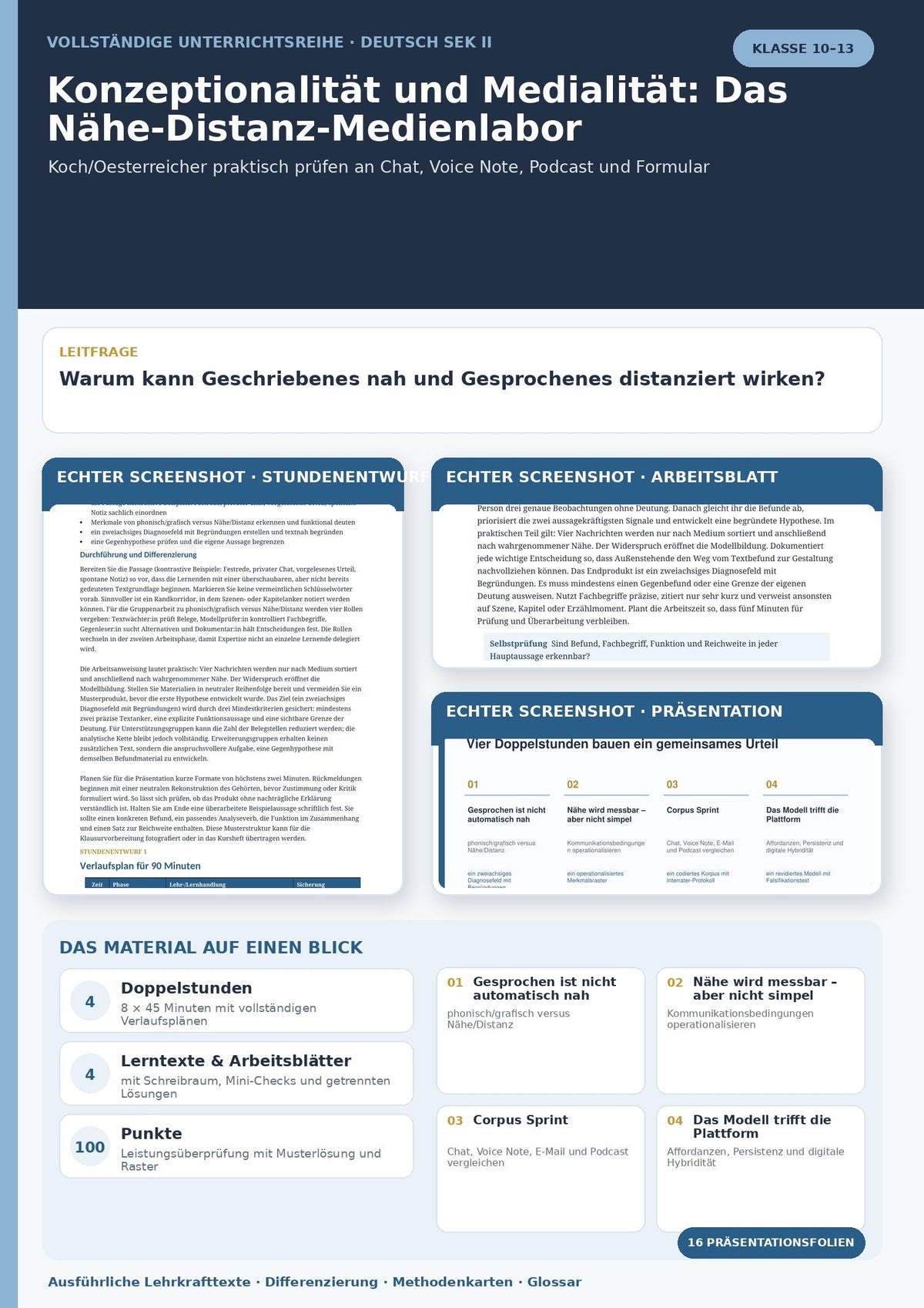 Sprachkorpus im Deutschunterricht erheben und auswerten
