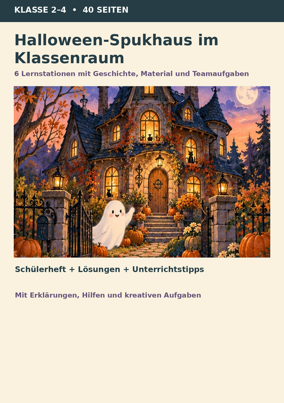 Halloween in der Grundschule: Ideen für Klasse 1–4 mit fachlichem Kern