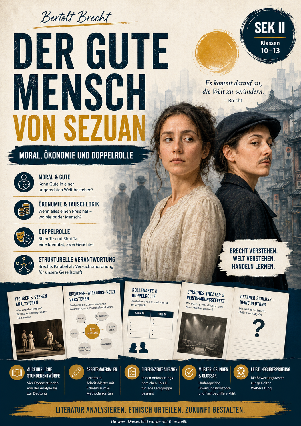 Unterrichtsreihe Der gute Mensch von Sezuan für die Oberstufe
