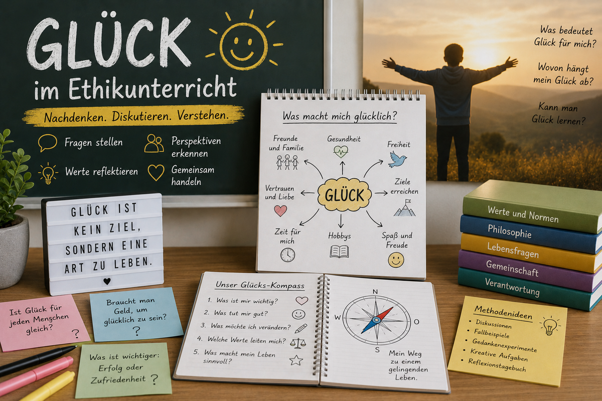 Glück im Ethikunterricht: Eine Unterrichtsreihe für die Sekundarstufe I gestalten