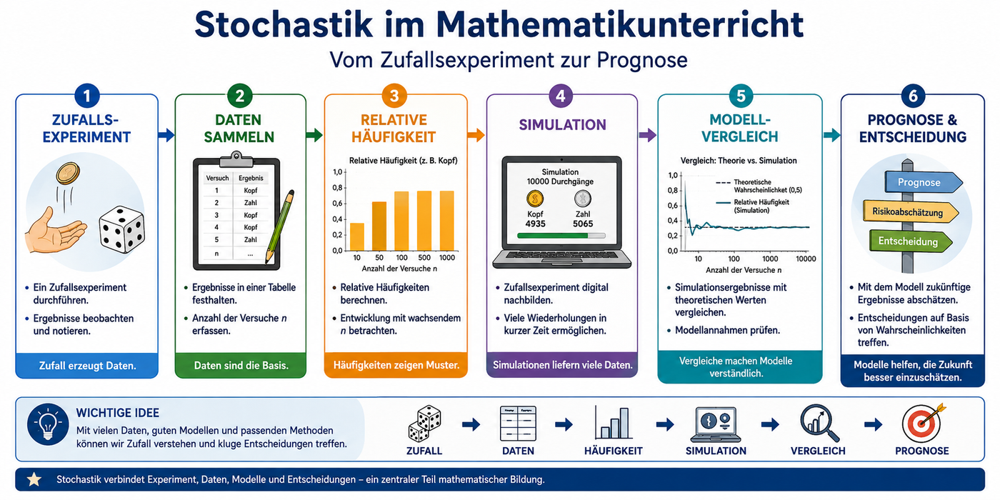 Stochastik im Mathematikunterricht Sek II mit Simulationen, Zufallsexperimenten, Monte-Carlo und Anwendungen