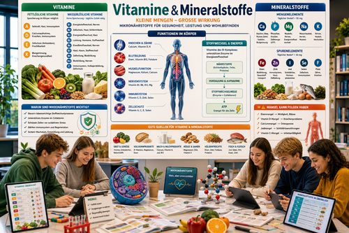 Vitamine und Mineralstoffe im Biologieunterricht verständlich unterrichten