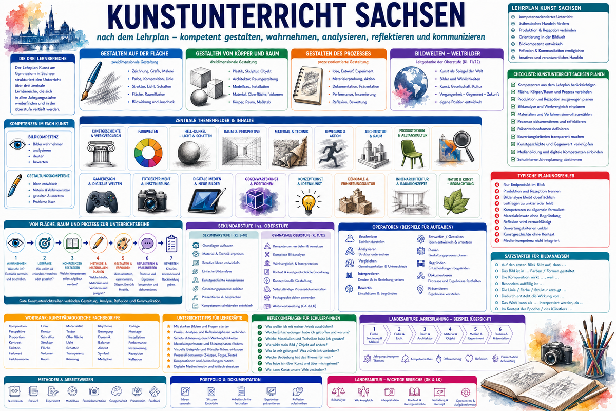 Kunstunterricht nach dem Lehrplan Sachsen 