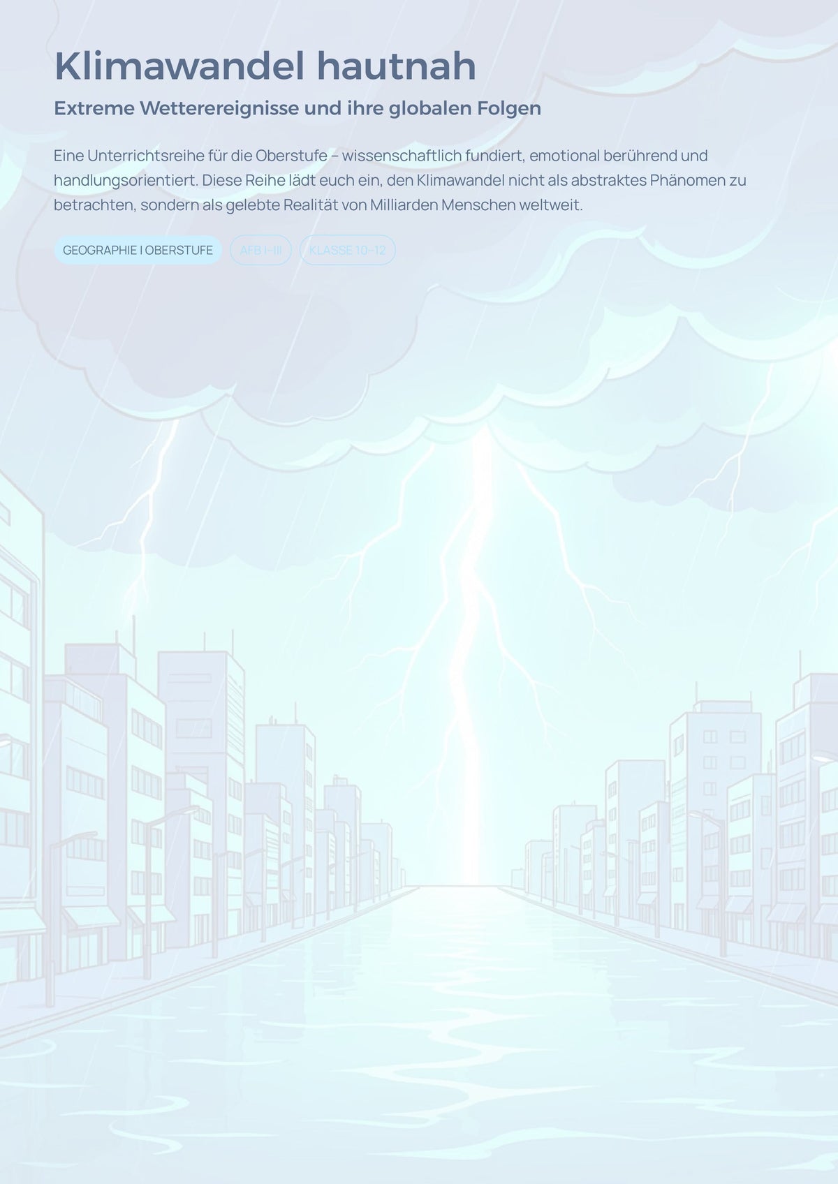 Klimawandel hautnah - Unterrichtsmaterial Geographie Oberstufe