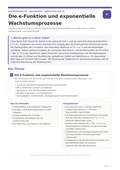 Die e-Funktion und exponentielle Wachstumsprozesse | Unterrichtsmaterial Mathematik Oberstufe (Sek II)