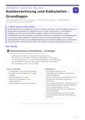 Kostenrechnung und Kalkulation – Grundlagen | Unterrichtsmaterial Berufsschule (WiSo & Recht)