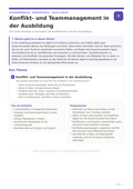 Konflikt- und Teammanagement in der Ausbildung | Unterrichtsmaterial Berufsschule (WiSo & Recht)