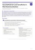 Geschäftsbrief und berufliche E-Mail-Kommunikation | Unterrichtsmaterial Berufsschule (WiSo & Recht)