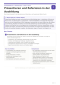 Präsentieren und Referieren in der Ausbildung | Unterrichtsmaterial Berufsschule (WiSo & Recht)