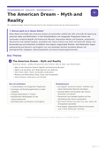 The American Dream – Myth and Reality | Englisch Unterrichtsmaterial Oberstufe (Sek II)