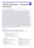 Plastik und Skulptur – Grundlagen der Analyse