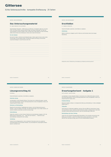 Vorschau mit echten Seiten aus der Unterrichtsreihe Gittersee (Deutsch Sek II): Schülerheft, Lehrermaterial und Klausurtraining