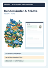 Bundesländer & Städte – 16 Länder, Landeshauptstädte & Lagewörter | DaZ/DaF Unterrichtsmaterial (Klasse 3–7)