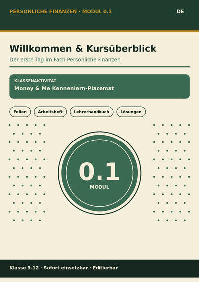 Willkommen & Kursüberblick – Kursstart & Finanzielles Mindset | Persönliche Finanzen Modul 0.1